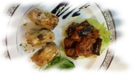Involtini di spada con caponata
